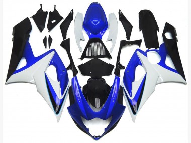 Gloss Blue and White 2005-2006 GSXR 1000 Motorcycle Fairing