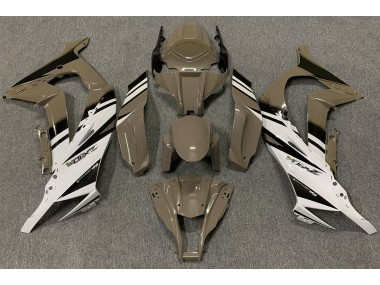 Gloss Brown & White 2011-2015 ZX10R Motorcycle Fairing