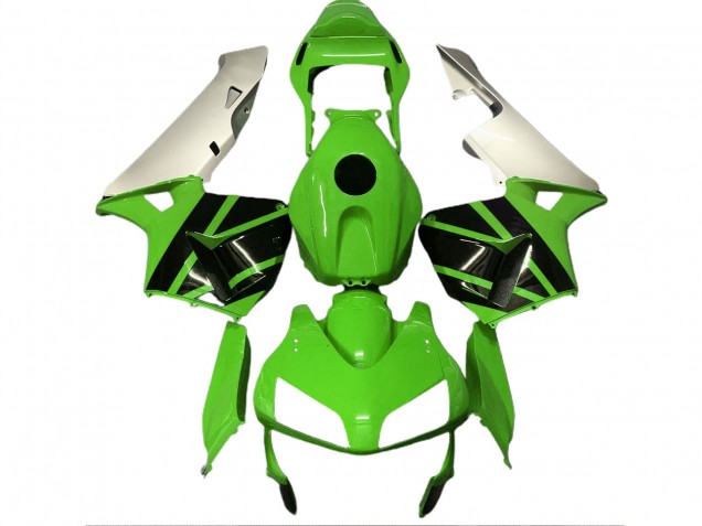 Gloss Green & Matte Silver 2003-2004 CBR600RR Motorcycle Fairing