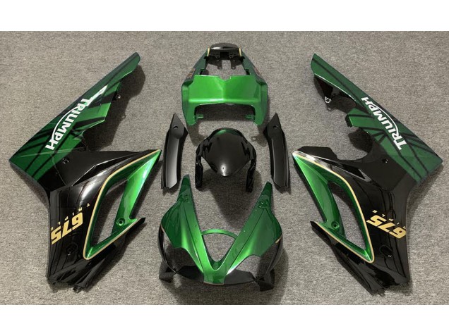 Gloss Green and Black 2009-2012 Daytona 675 Motorcycle Fairing Gloss Green and Black 2009-2012 Daytona 675 Motorcycle Fairing