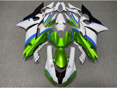 Gloss Green and Light Blue 2017-2021 R6 Motorcycle Fairing