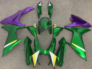 Gloss Green and Purple 2011-2024 GSXR 600-750 Motorcycle Fairing