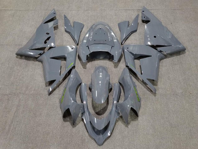 Gloss Grey & Green 2004-2005 ZX10R Motorcycle Fairing