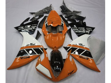 Gloss Orange White and Black 2012-2014 R1 Motorcycle Fairing