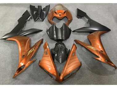 Gloss Orange and Carbon Fiber Style 2004-2006 R1 Motorcycle Fairing