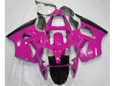 Gloss Pink & Black 2000-2002 ZX6R Motorcycle Fairing