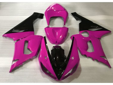 Gloss Pink & Black 2005-2006 ZX6R Motorcycle Fairing
