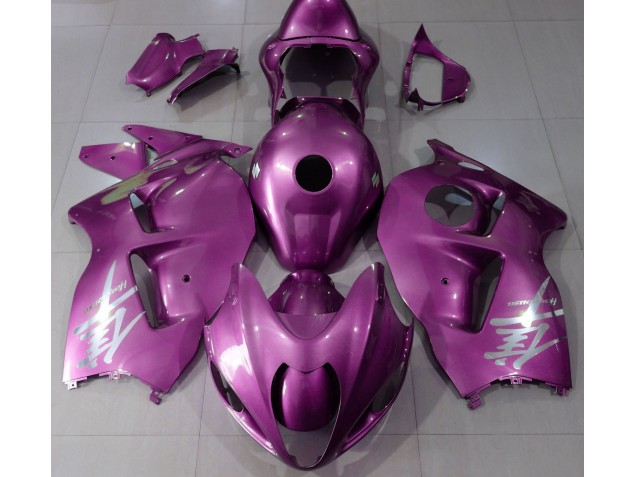 Gloss Pink & Silver Logo 1997-2007 GSXR 1300 Hayabusa Motorcycle Fairing
