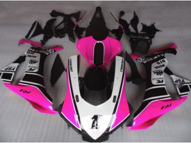 Gloss Pink & White 2015-2019 R1 Motorcycle Fairing