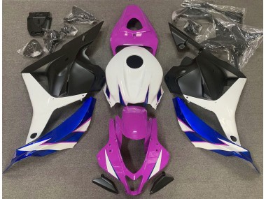 Gloss Pink White and Blue 2009-2012 CBR600RR Motorcycle Fairing