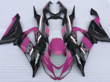 Gloss Pink and Black 2013-2018 ZX6R Motorcycle Fairing