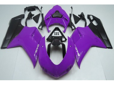 Gloss Purple & Black 2007-2014 Ducati 848 1098 1198 Motorcycle Fairing