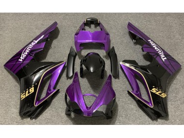 Gloss Purple and Black 2009-2012 Daytona 675 Motorcycle Fairing