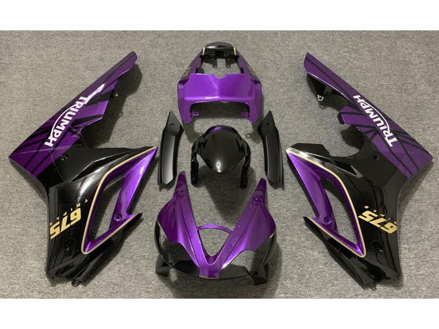 Gloss Purple and Black 2009-2012 Daytona 675 Motorcycle Fairing