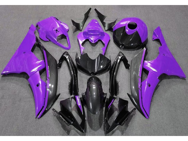 Gloss Purple and Carbon 2008-2016 R6 Motorcycle Fairing