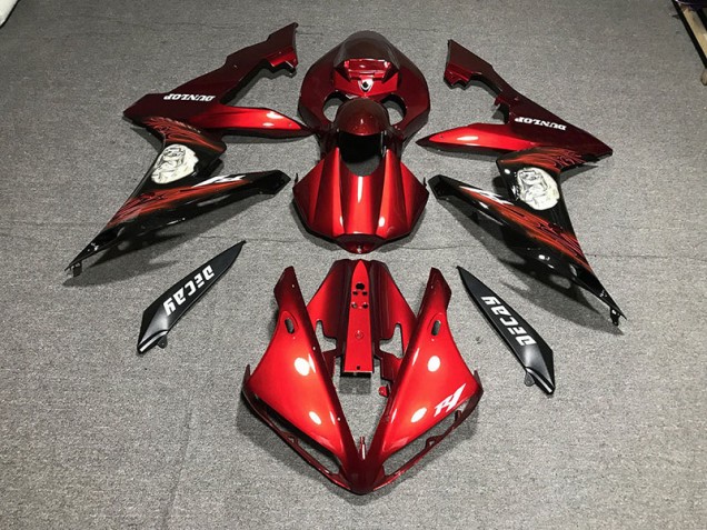 Gloss Red & Logos 2004-2006 R1 Motorcycle Fairing