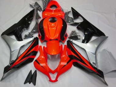 Gloss Red Silver and Black 2007-2008 CBR600RR Motorcycle Fairing