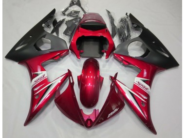 Gloss Red & White 2003-2004 R6 Motorcycle Fairing