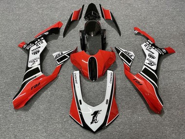 Gloss Red & White 2015-2019 R1 Motorcycle Fairing
