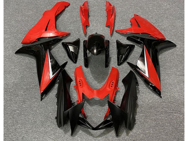 Gloss Red and Black 2011-2024 GSXR 600-750 Motorcycle Fairing