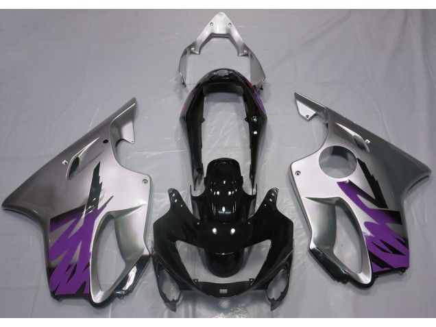 Gloss Silver & Purple 1999-2000 CBR600 F4 Motorcycle Fairing