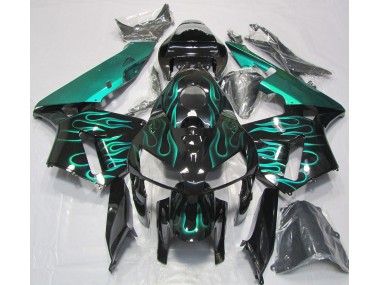 Gloss Teal Flame 2005-2006 CBR600RR Motorcycle Fairing