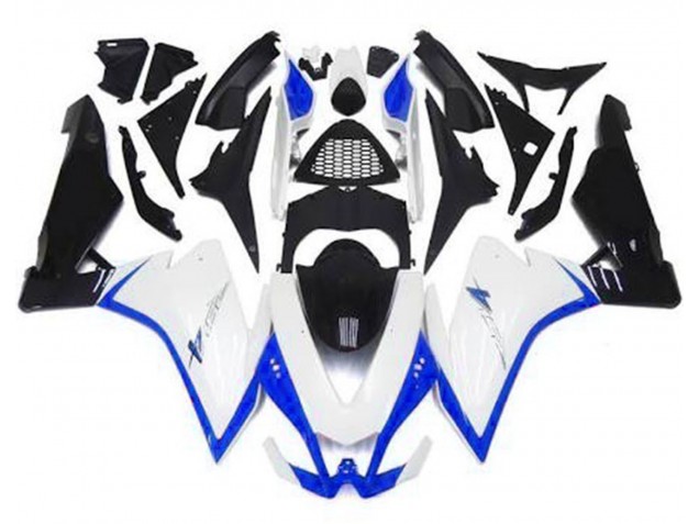 Gloss White & Blue 2010-2015 RSV4 1000 Motorcycle Fairing Gloss White & Blue 2010-2015 RSV4 1000 Motorcycle Fairing