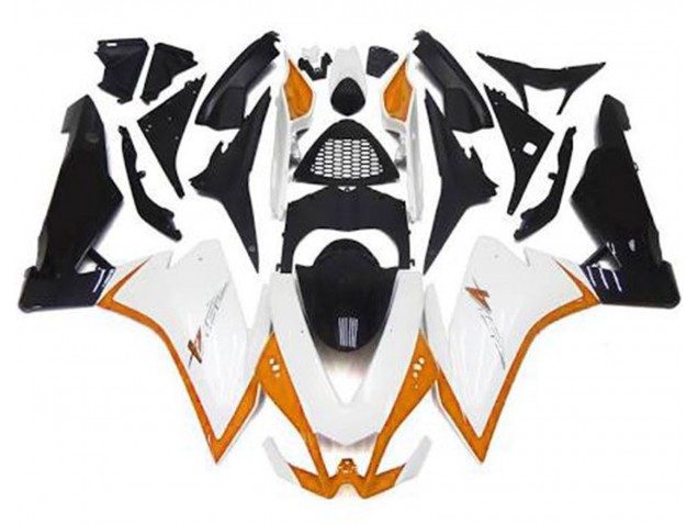 Gloss White & Orange 2010-2015 RSV4 1000 Motorcycle Fairing