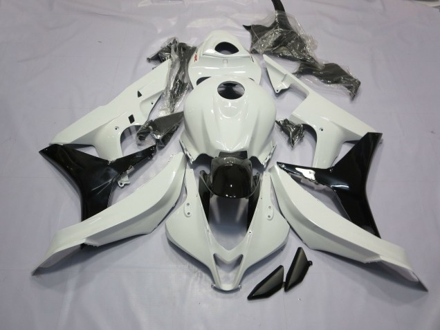 Gloss White and Black 2007-2008 CBR600RR Motorcycle Fairing