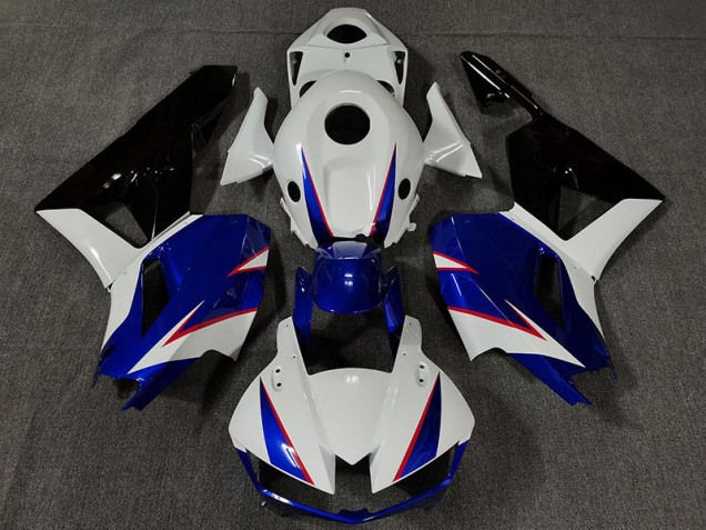 Gloss White and Deep Blue 2013-2023 CBR600RR Motorcycle Fairing