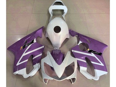 Gloss White and Purple 2001-2003 CBR600 F4i Motorcycle Fairing