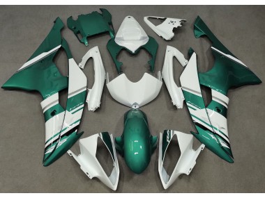 Gloss White and Seafoam Green OEM Style 2008-2016 R6 Motorcycle Fairing