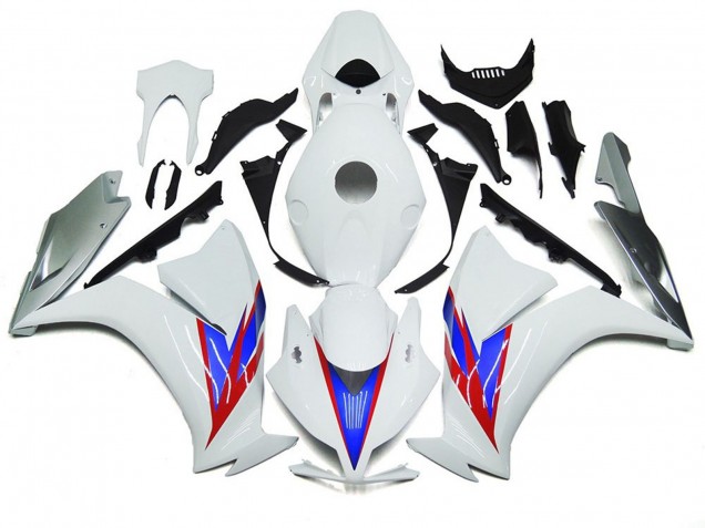 Gloss White and Silver 2012-2016 CBR1000RR Motorcycle Fairing