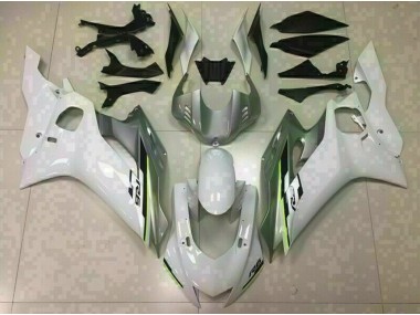 Gloss White and Silver 2017-2021 R6 Motorcycle Fairing