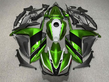 Green Black and White 2015-2018 R3 Motorcycle Fairing