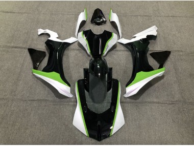 Green Black and White 2015-2019 R1 Motorcycle Fairing