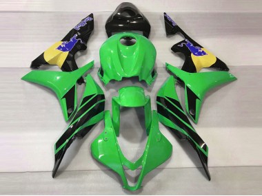 Green & Blue Bull 2007-2008 CBR600RR Motorcycle Fairing