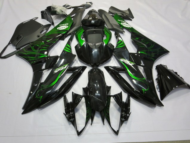 Green Flame 2006-2007 R6 Motorcycle Fairing