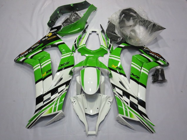 Green White Black 2011-2015 ZX10R Motorcycle Fairing