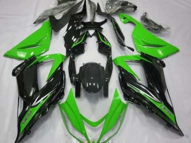 Green and Black 2013-2018 ZX6R Motorcycle Fairing