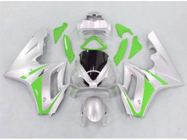 Green and Silver 2006-2008 Daytona 675 Motorcycle Fairing