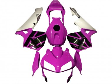 Hot Pink & Matte Silver 2003-2004 CBR600RR Motorcycle Fairing