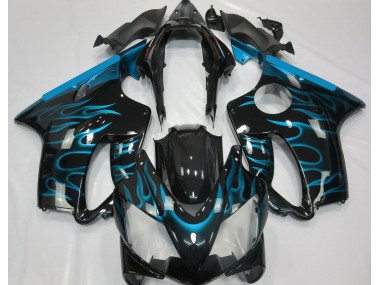 Light Blue Flame 2004-2007 CBR600 F4i Motorcycle Fairing