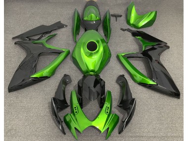 Light Green and Black 2006-2007 GSXR 600-750 Motorcycle Fairing
