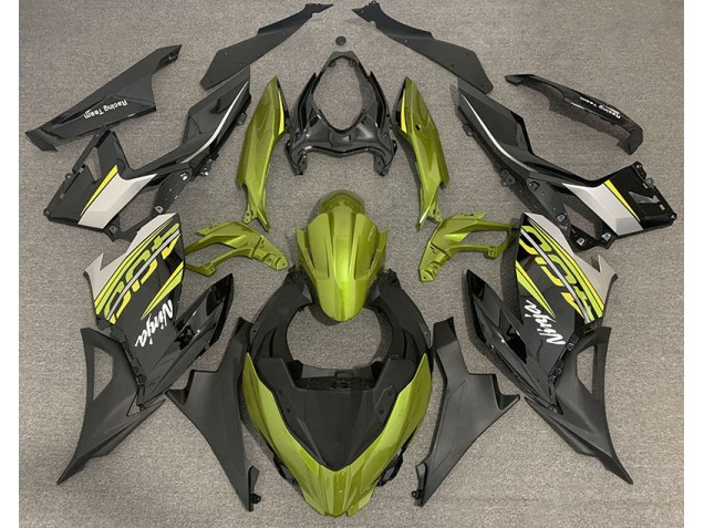 Liquid Yellow and Grey 2018-2023 Ninja 400 Motorcycle Fairing
