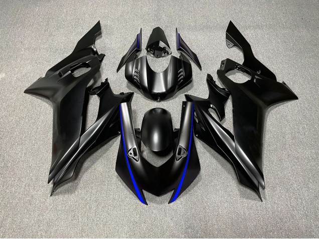 Matte Black & Blue Accents 2017-2021 R6 Motorcycle Fairing