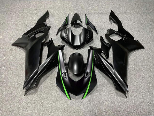 Matte Black & Green Accents 2017-2021 R6 Motorcycle Fairing