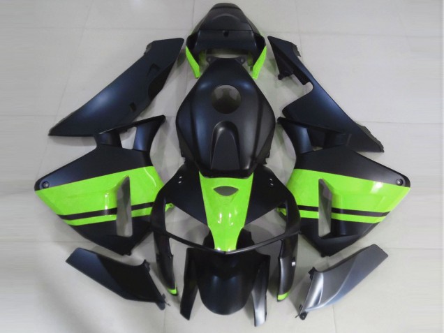 Matte Black & Light Green 2005-2006 CBR600RR Motorcycle Fairing