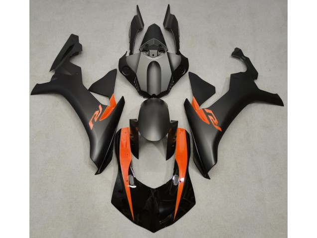 Matte Black & Orange 2015-2019 R1 Motorcycle Fairing