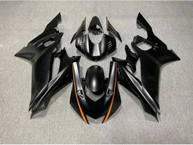 Matte Black & Orange Accents 2017-2021 R6 Motorcycle Fairing